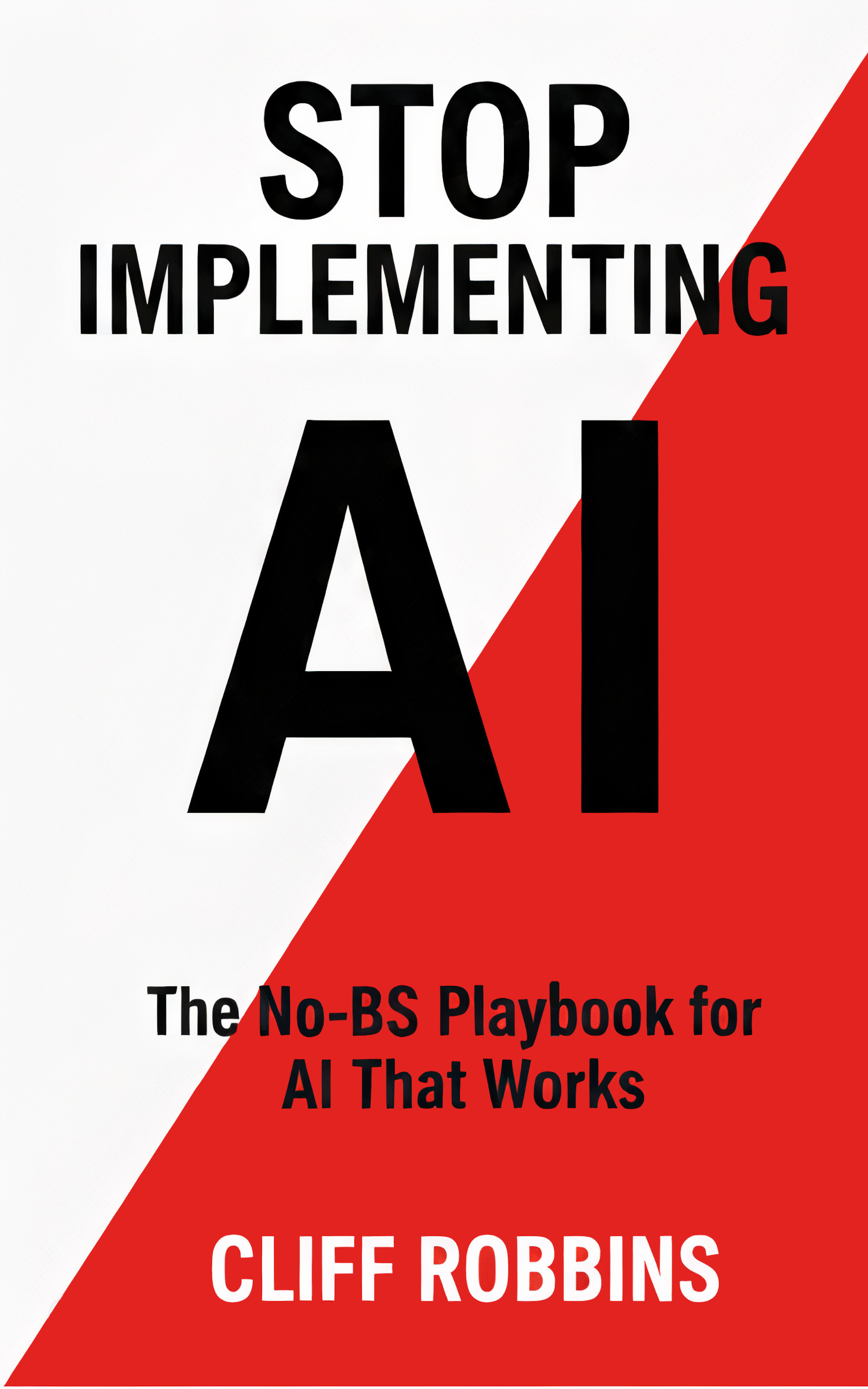Stop Implementing AI Book Cover